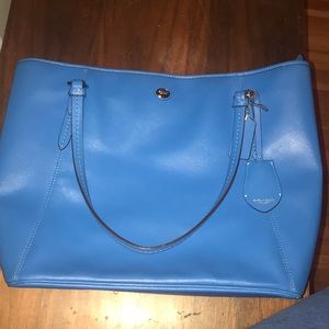 Blue coach tote